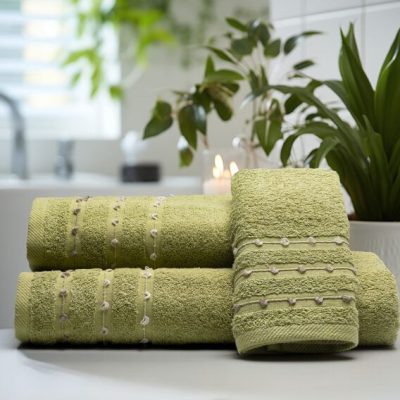 Σετ πετσέτες Art 3466 Σετ 3τμχ Πράσινο