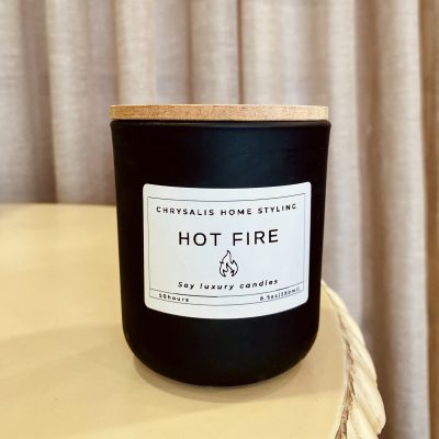 Κερί σόγιας με άρωμα HOT FIRE