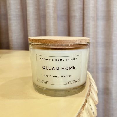 Κερί σόγιας με άρωμα clean home