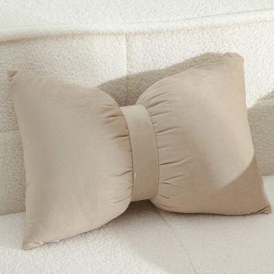 ΔΙΑΚΟΣΜΗΤΙΚΟ ΜΑΞΙΛΑΡΙ BOW BEIGE  (50Χ35)