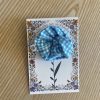 Χειροποίητο scrunchie μαλλιών - Kfashion ψιλό καρό μπλε